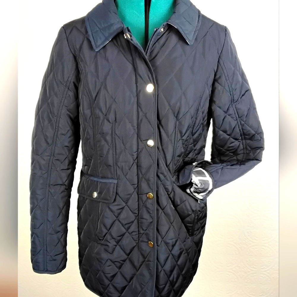 Jones New York- Quilted navy jacket